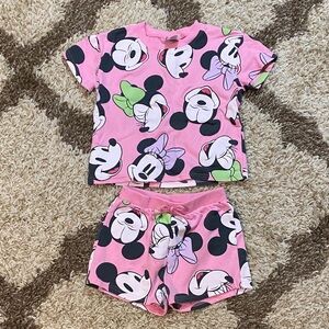 Girls Minnie Mickey pajamas